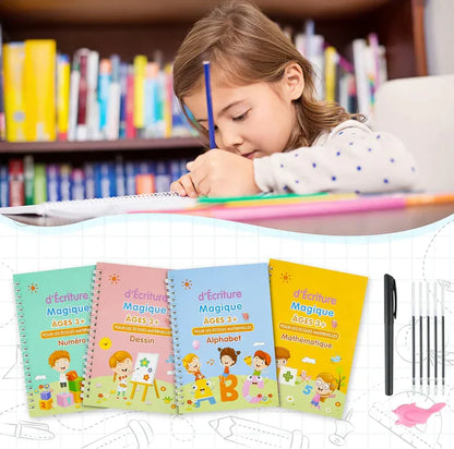 Pack Magic Éducatif (4 Livres + 1 Stylo + 5 Recharges)